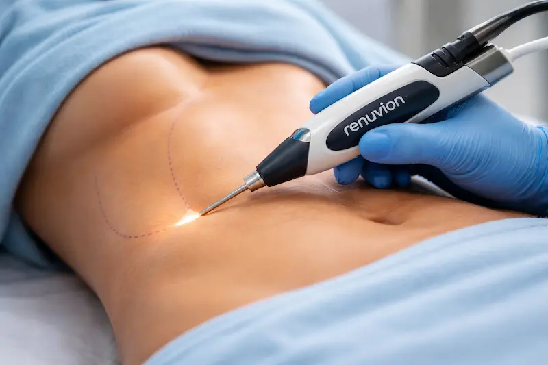 Tecnología Renuvion aplicada en cirugía de abdomen en Instituto Rubí