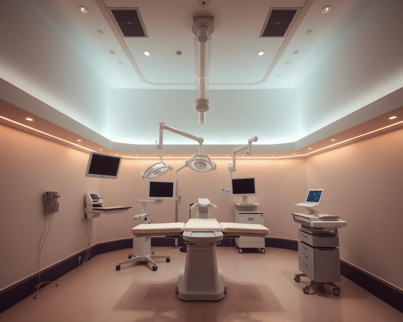Quirófano de Instituto Rubí donde se realiza la cirugía de abdominoplastia